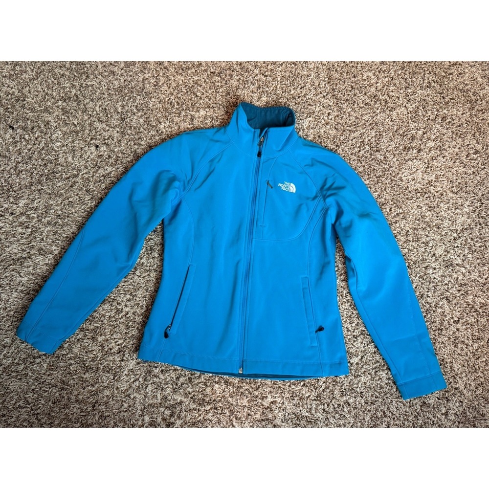 The North Face Women Slim Fit Apex Bionic Soft shell Jacket Blue Size Small